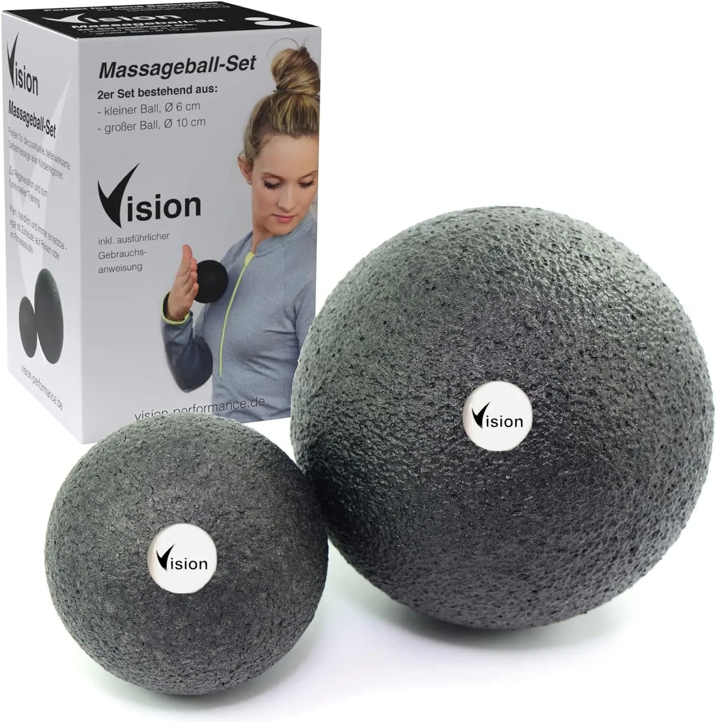 Massageball - Set I 6cm⌀ & 10cm⌀ - vision - performance.de