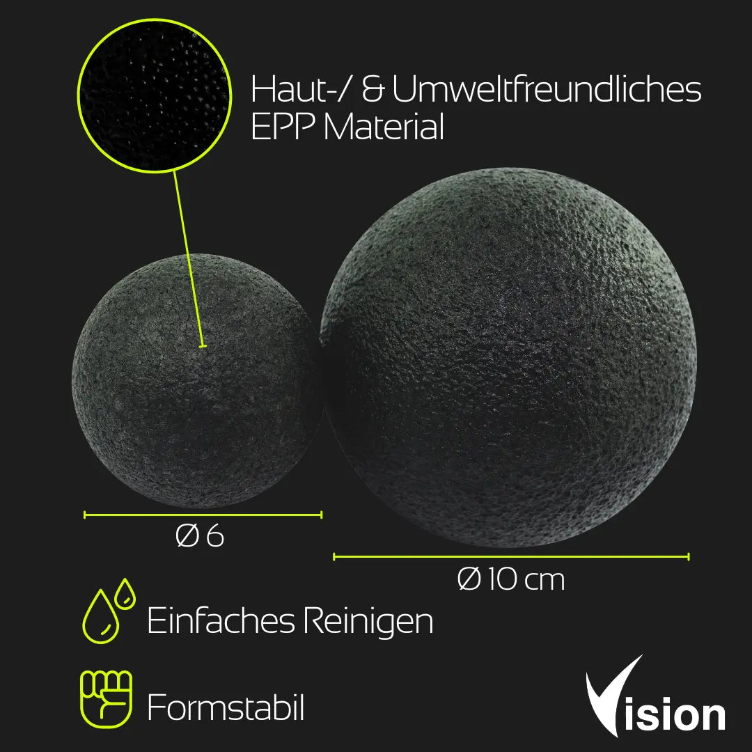 Massageball - Set I 6cm⌀ & 10cm⌀ - vision - performance.de