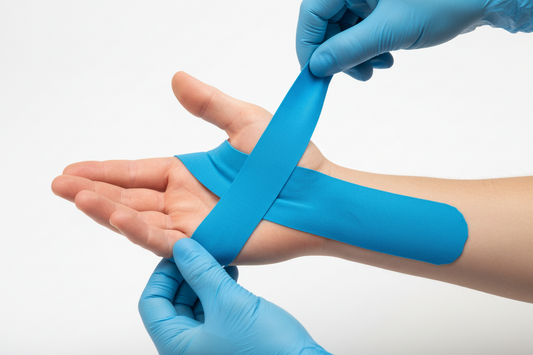 Kinesiotape Knie – Knieschmerzen lindern und das Kniegelenk unterstützen