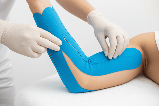 Kinesiotape Tennisarm anlegen – Anleitung bei Ellenbogenschmerzen - vision-performance.de