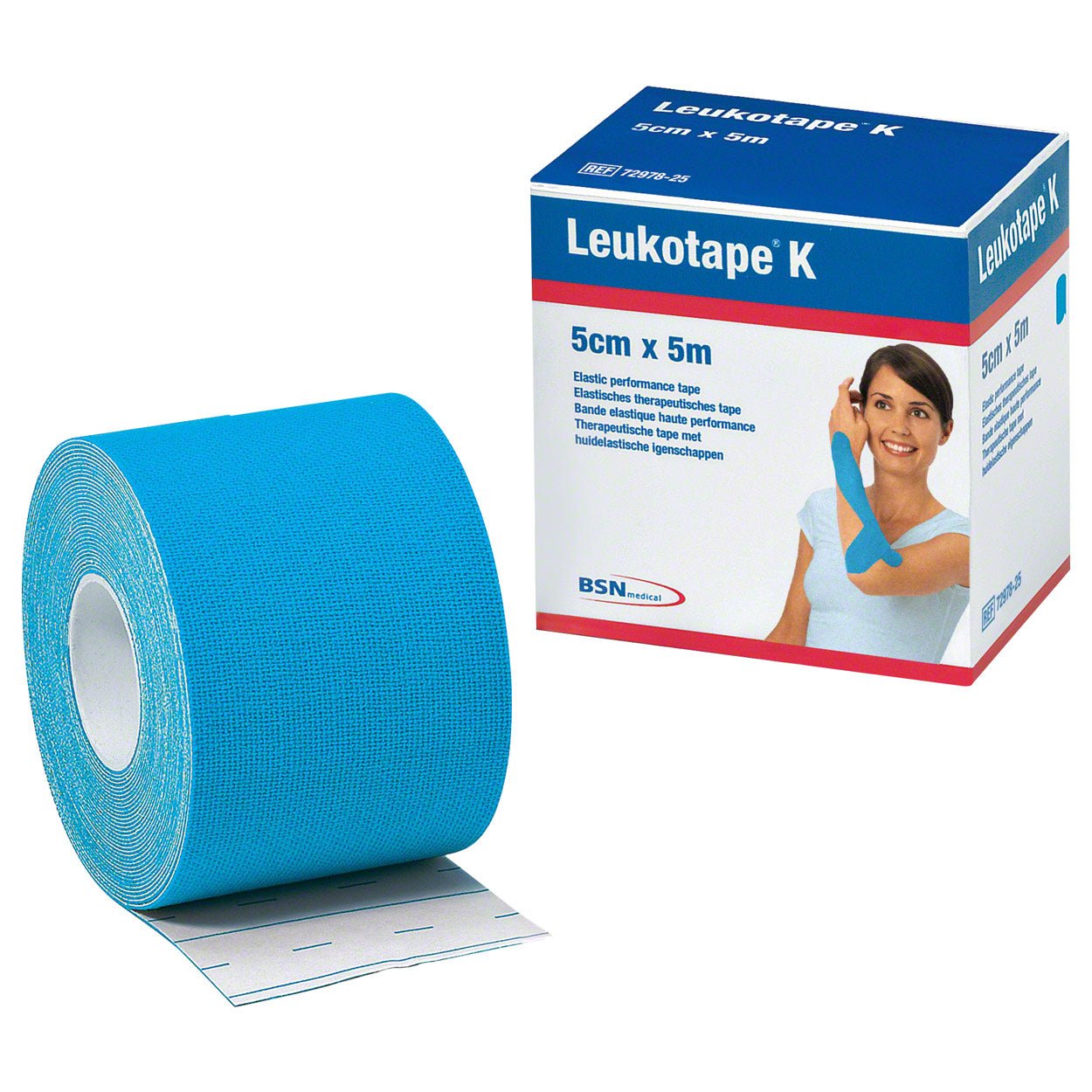 BSN Leukotape K elastische Klebebinde Hellblau - vision - performance.de