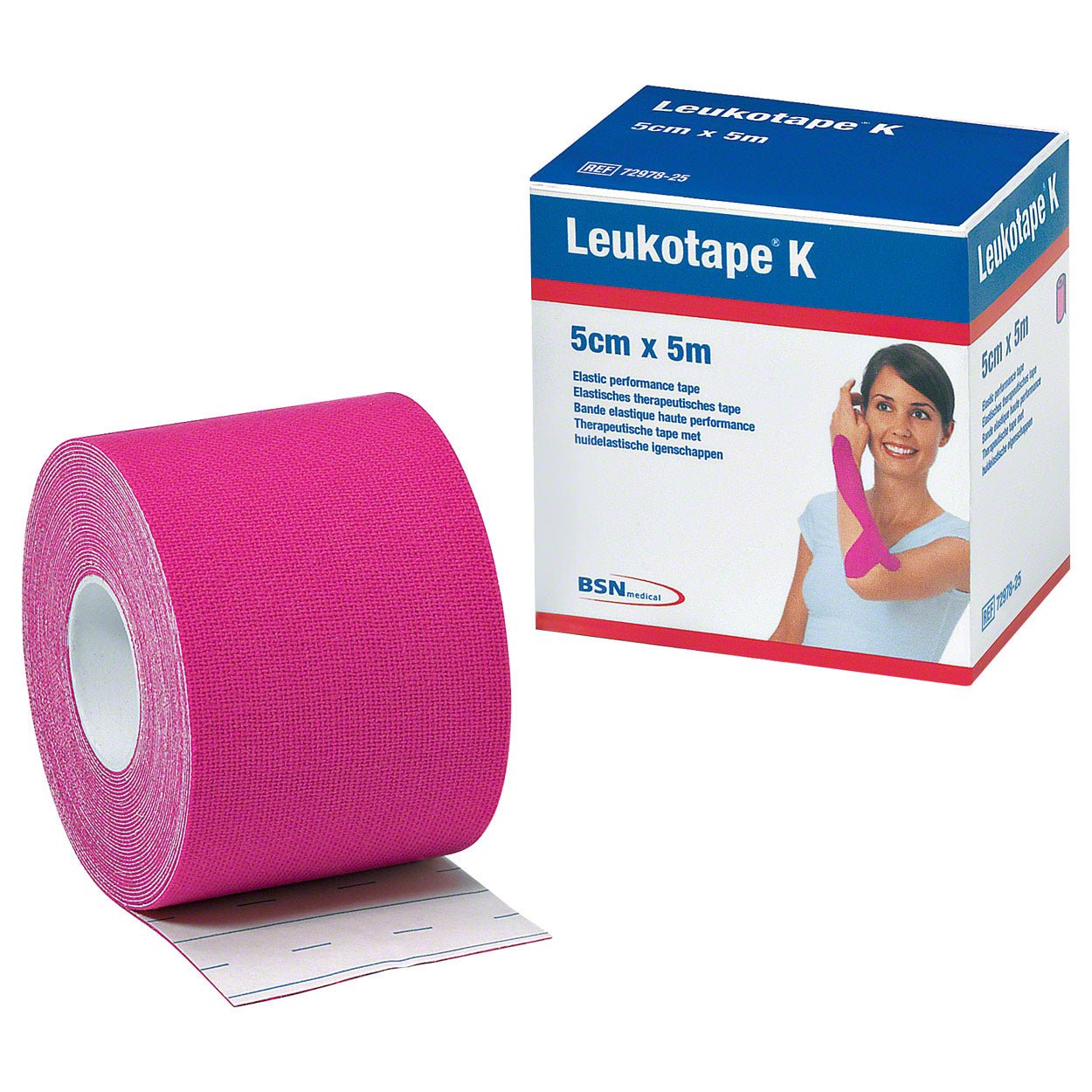 BSN Leukotape K elastische Klebebinde Pink - vision - performance.de