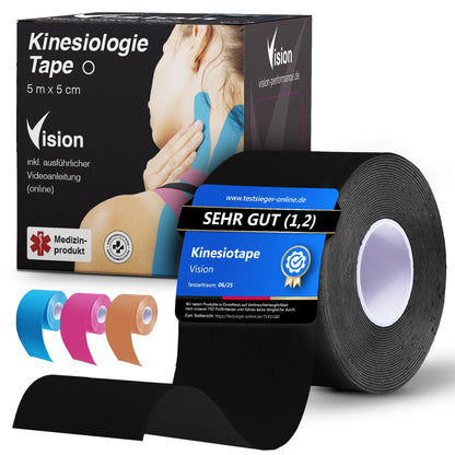 Vision Performance® Kinesiologie Tape/Kinesio Tape – Die Nr. 1 für Sportler & Therapeuten - vision - performance.de