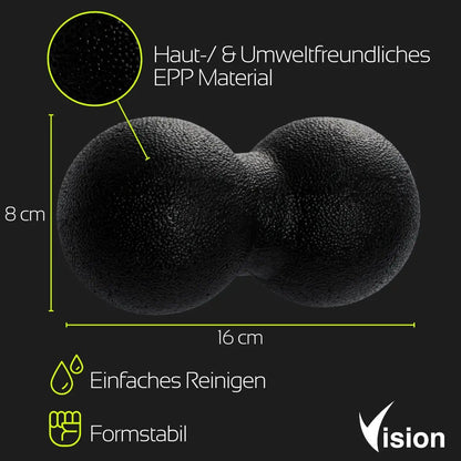 Duo - Massageball I 8cmx16cm - vision - performance.de